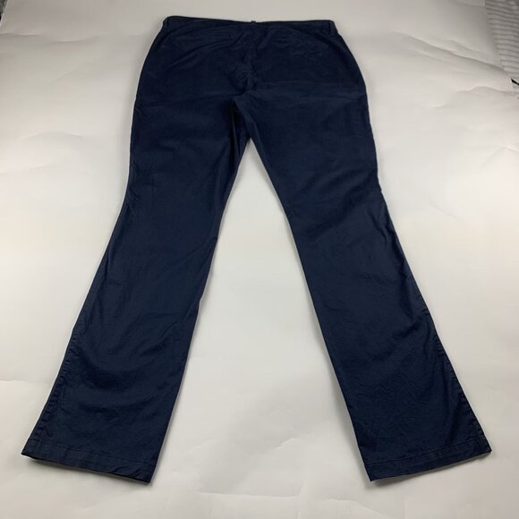 TALL Old Navy Classic Navy Stretch Canvas Bootcut Chino Pants 16T - Picture 6 of 7